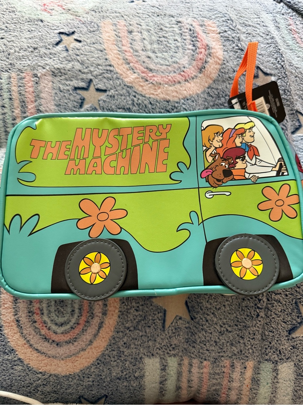 The Mystery Machine Scooby-Doo Cosmetic Bag - Aqua & Lime